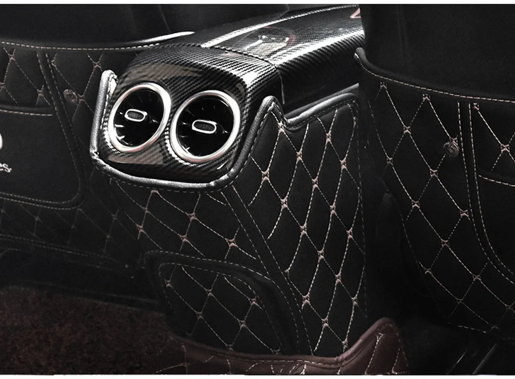 For Mercedes Benz A Class W177 V177 A180 A200 A220 A250 A35 AMG+ Car Rear Row Seat Anti Kick Mat Protective Cover Stickers