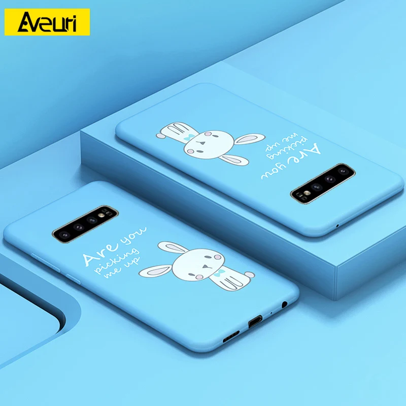 Мультяшный чехол для телефона Samsung Galaxy S20 Ultra + S8 S9 S10 Note 10 Plus A20 A30 A50 A7 A9 2018 S10E Жесткий