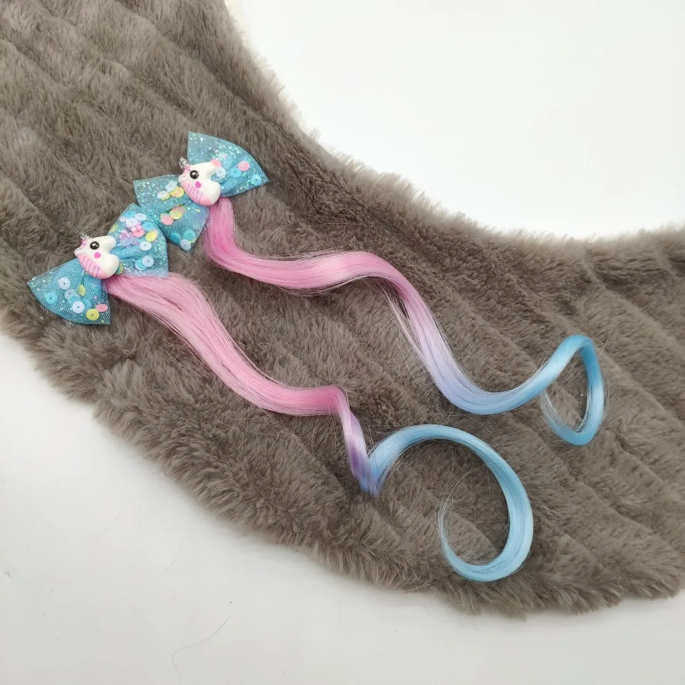 1 Pair Cartoon Hair Pins for Girls Kids Hair Accessories Dress Headwear Princess Braid Hair Clips Children Gift - Цвет: girls hairpins 10