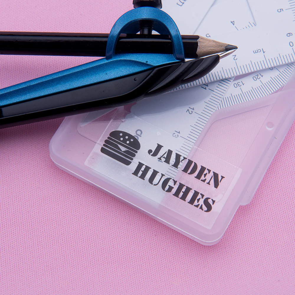 

Customize Personalized Name Clear Transparent White Kraft Sticker, Wedding Sticker Logo Eyelashes Sticker custom lip gloss label