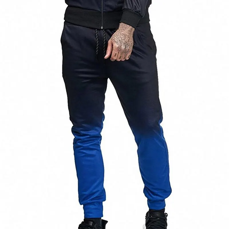 CYSINCOS Мужская спортивная одежда комплект свитшот на молнии с капюшоном 3D печать плиссированная Толстовка брюки костюм осенняя куртка брюки спортивный костюм