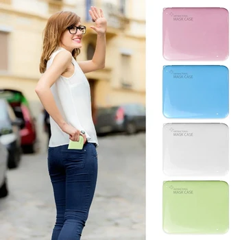 

Portable Face Mask Cover Case Storage Bag Pollution Prevention Not Including Facemask Box Dustproof Mouth Cover Container