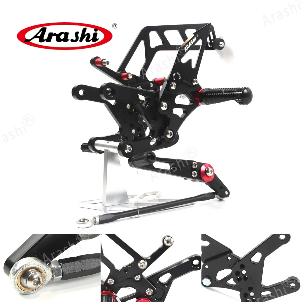 Arashi MT10 CNC регулируемая подножка задние наборы Rearset подножка подставка для ног для YAMAHA MT 10 16 17 FZ10 FZ 10