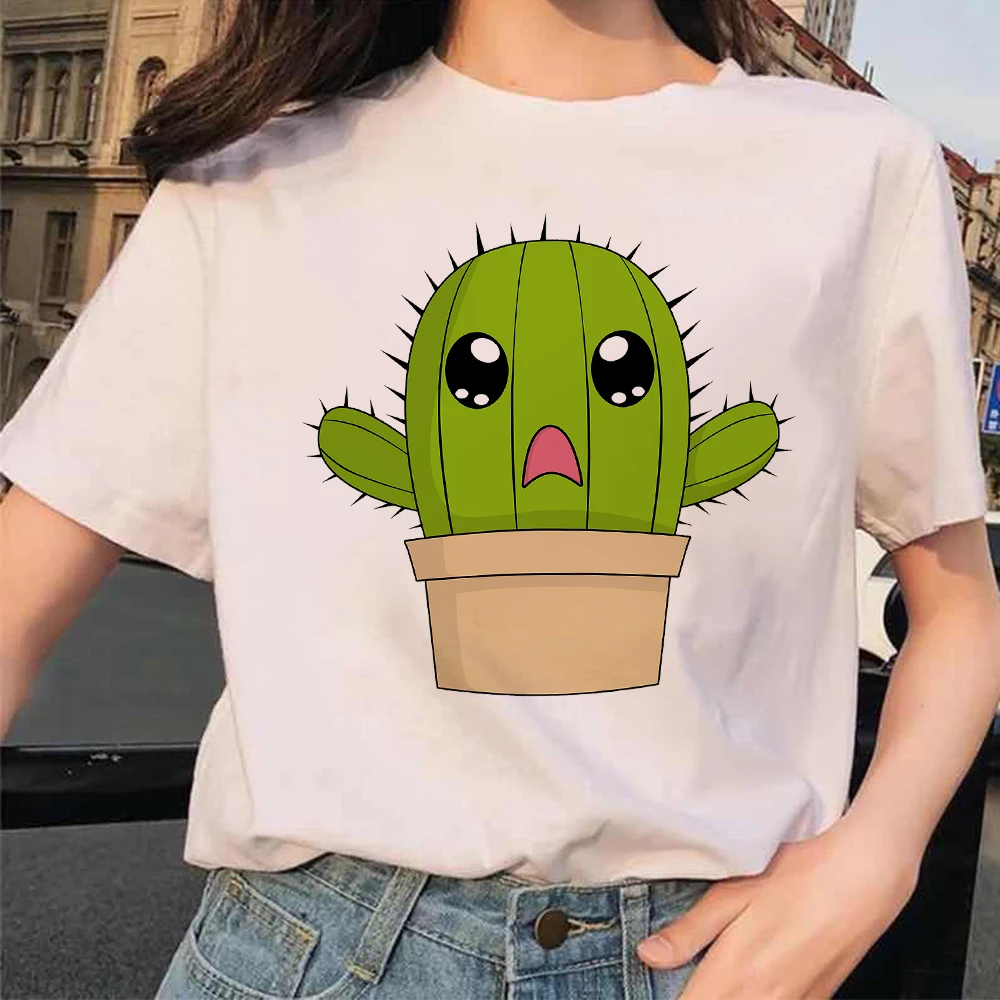 Basura reciclaje Mujer Camiseta De Verano,Modaworld Camiseta Estampado De Cactus De Moda Tallas Grandes Blusa Algodón vemax.es