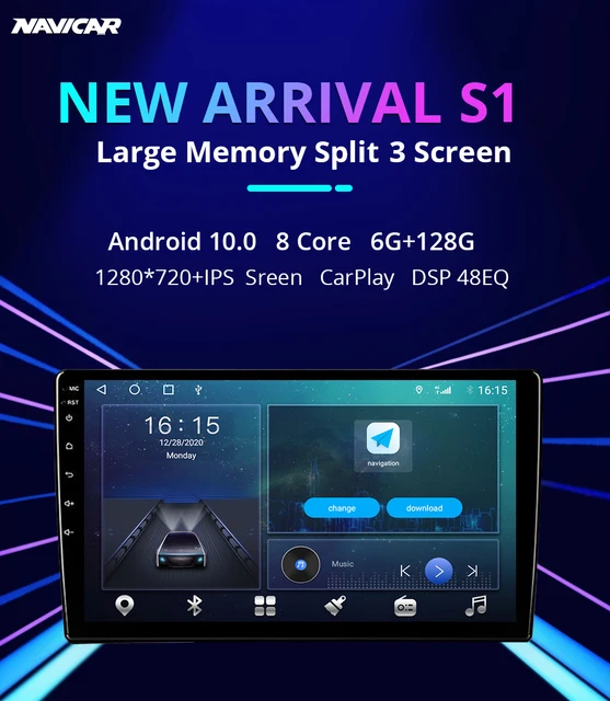 カーオーディオN10L2ラジオ10インチディスプレイ2DIN Bluetooth カー