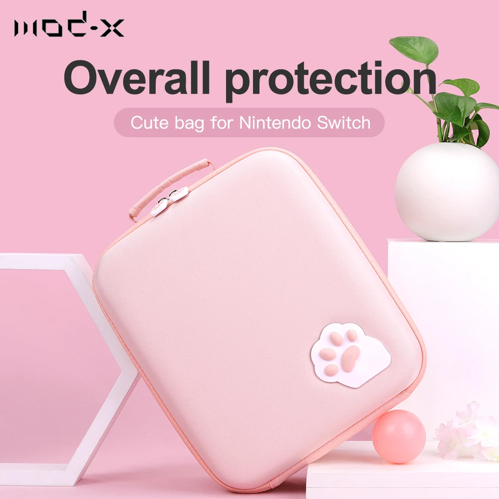 Mod-X for Nintendo Switch Bag NintendoSwitch NS NX Case Cat Claw Storage Nintend Shell Cover Box Console Accessories | Электроника