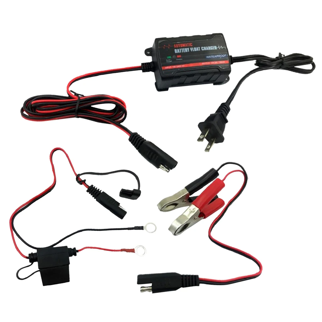 Motorcycle Car Boat Marine RV Electric Maintainer Battery Charger 6V 12V US