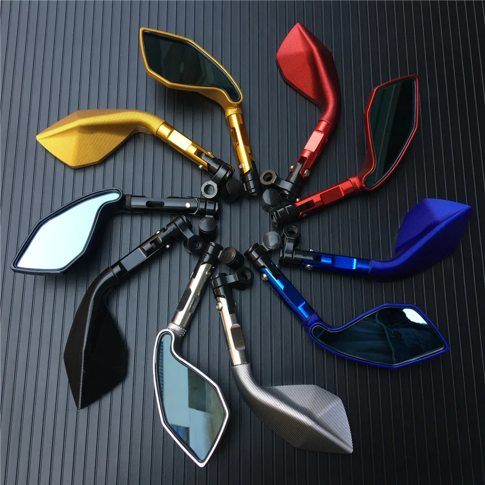 

Universal Motorcycle Rearview Mirrors Moto Accessories Side Mirrors for Honda Suzuki Yamaha Kawasaki Scooter KTM Ducati 8mm 10mm