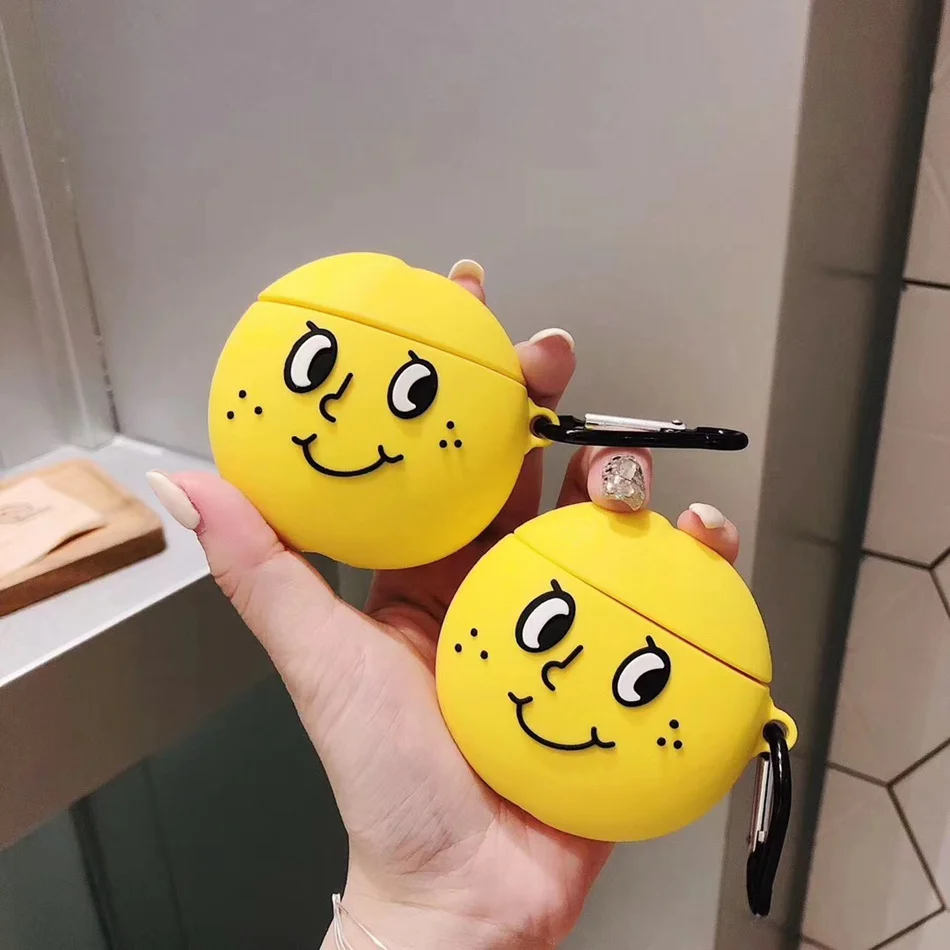 3D чехол для наушников для AirPods, силиконовый чехол, милый ins, медведь, собака, чехол для Apple Air pods 2, наушники/Earburd/Earpods, чехол, ремешок