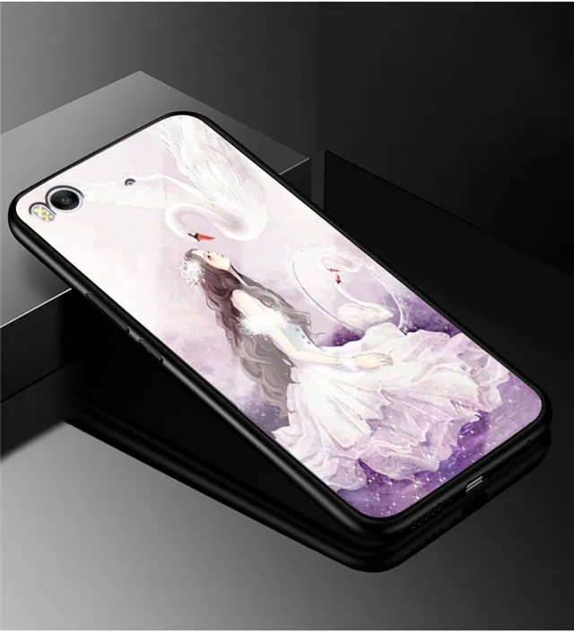 47 Для Xiaomi mi 5 mi 5 чехол из закаленного стекла твердая задняя крышка чехол для Xiaomi mi 5s Мягкий бампер для Xiaomi mi 5S плюс милые Чехлы для телефона - Цвет: 47