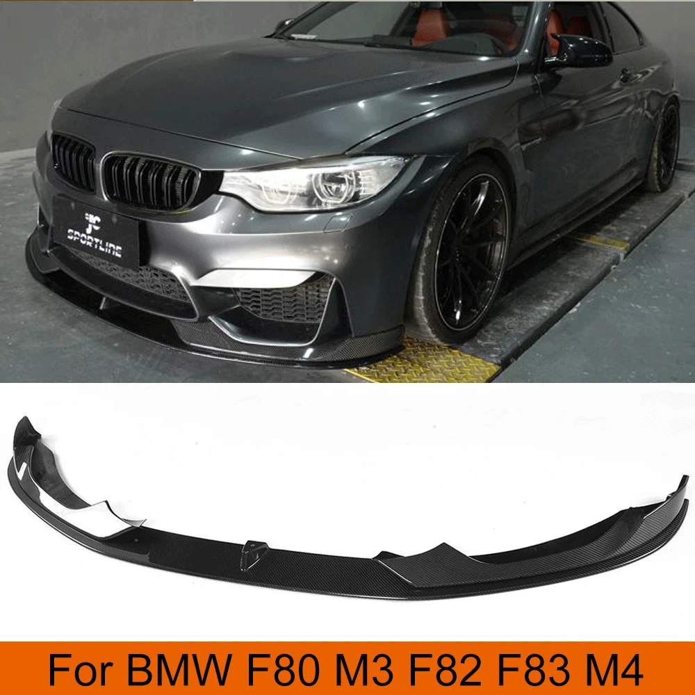 

Carbon Fiber Head Bumper Front Lip Splitters for BMW F8X F80 M3 F82 F83 M4 2014 - 2019 Sedan Coupe Convertible Front Splitters