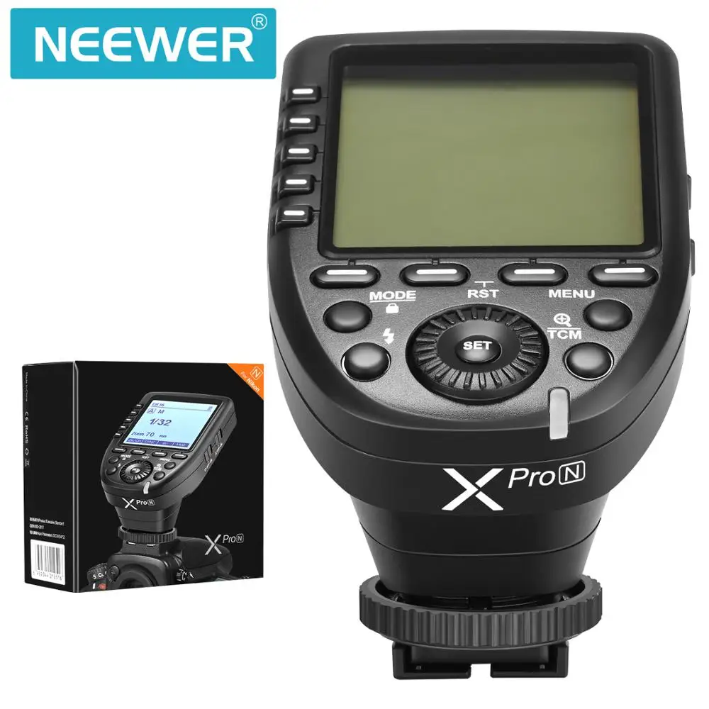 Neewer Xpro N TTL фотовспышка для Nikon 1/8000s HSS преобразователь ручная функция большой