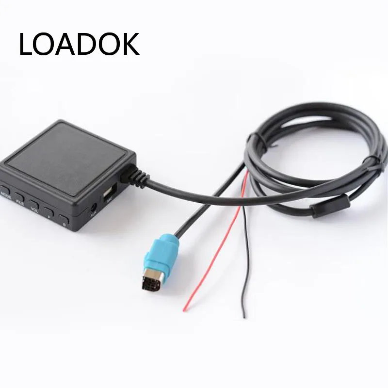 

Car KCE-237B Car Radio Aux-in USB Cable Bluetooth Adapter Wireless AUX USB Radio Cable for Alpine 237B 123E 101E 102E 105E