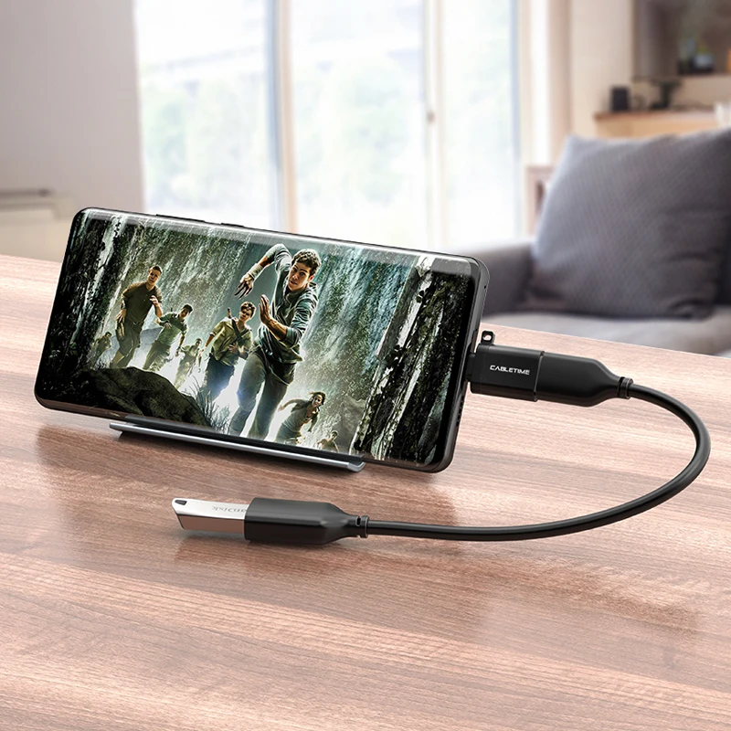 Адаптер CABLEIME Type C OTG USB 3 0 A переходник с разъемом типа для зарядки и синхронизации
