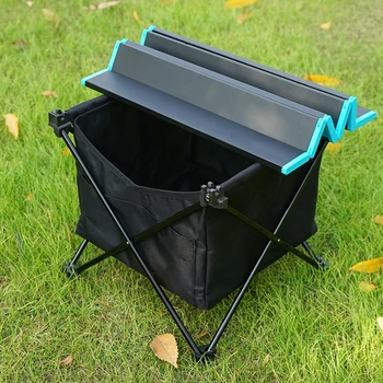 

Outdoor Table Portable Foldable Camping Furniture Computer Tables Picnic Al Light Color Anti Slip Folding Desk Camping Equipment