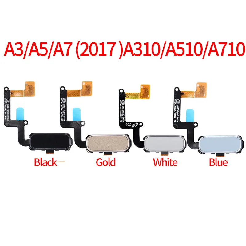 За счет сканера отпечатков пальцев Сенсор Flex для Samsung Galaxy A3 A5 A7 A320 A520 A720 A320F A520F A720F Home меню кнопка гибкий кабель