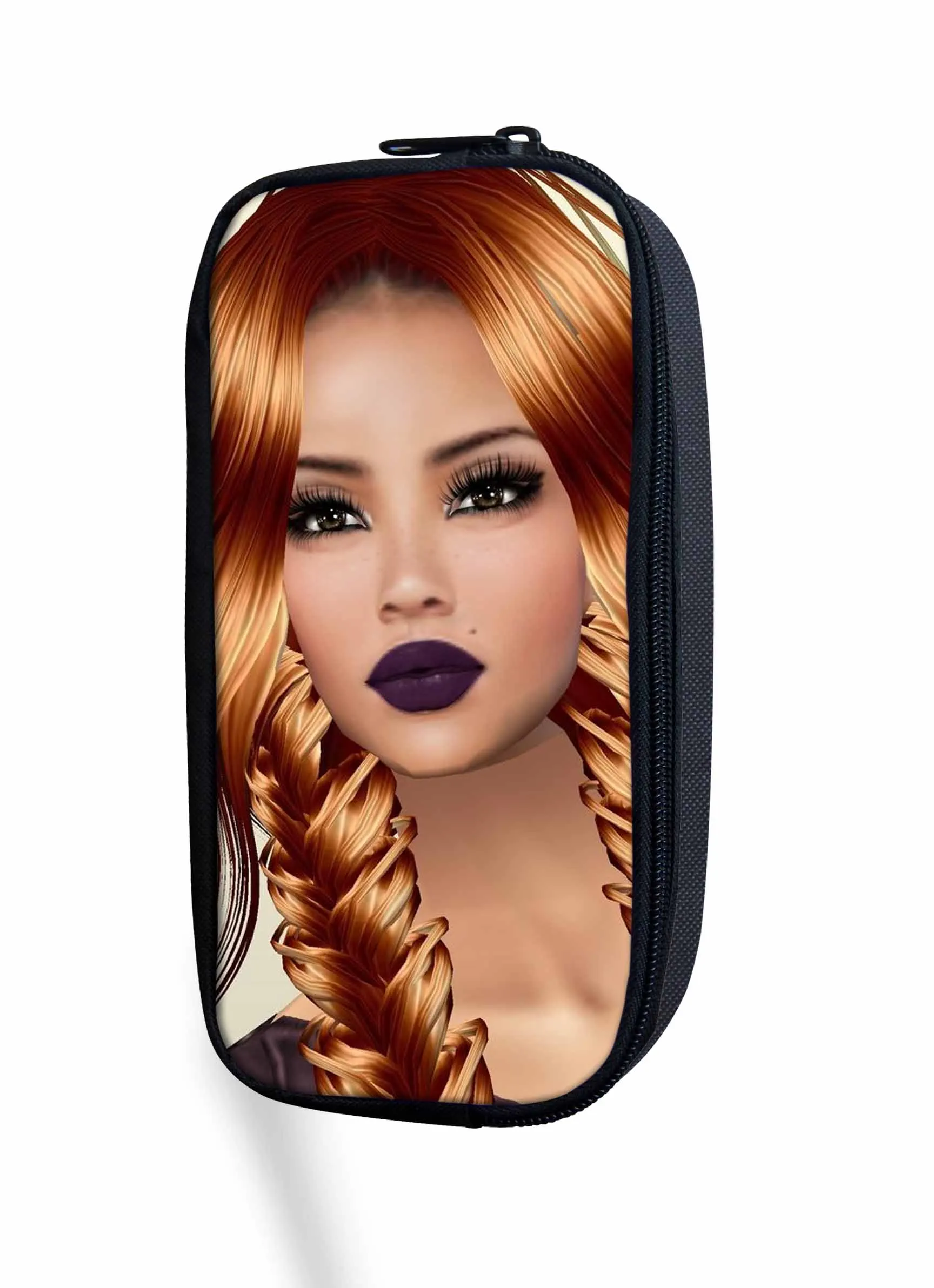 YQ3943K Фигурка печати 3 шт./компл. детские школьные сумки девушка афро черный арт африканская печать школьные сумки для детей начальной школьная сумка рюкзак - Цвет: YQ3943K