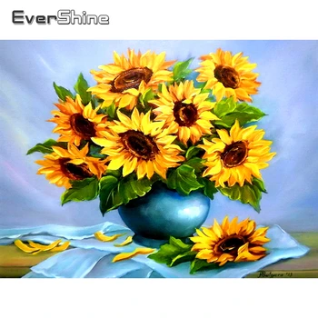 

Evershine Diamond Embroidery Sunflowers Needlework 5D DIY Diamond Painting Full Square Rhinestones Mosaic Home Decoration
