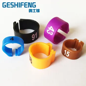 

GSF plastic chip bird ring 12/14mm have serial number1-100