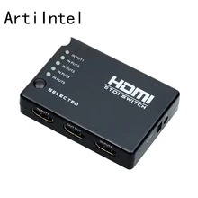 HDMI сплиттер 5 портов HDMI переключатель 1080P 5 вход 1 выход адаптер для xbox 360 PS3 PS4 HDTV HDMI селектор HDMI удлинитель