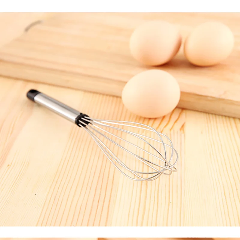 

Stainless steel handle egg beater mixer eggbeater drink egg beater blender foam kitchen tool