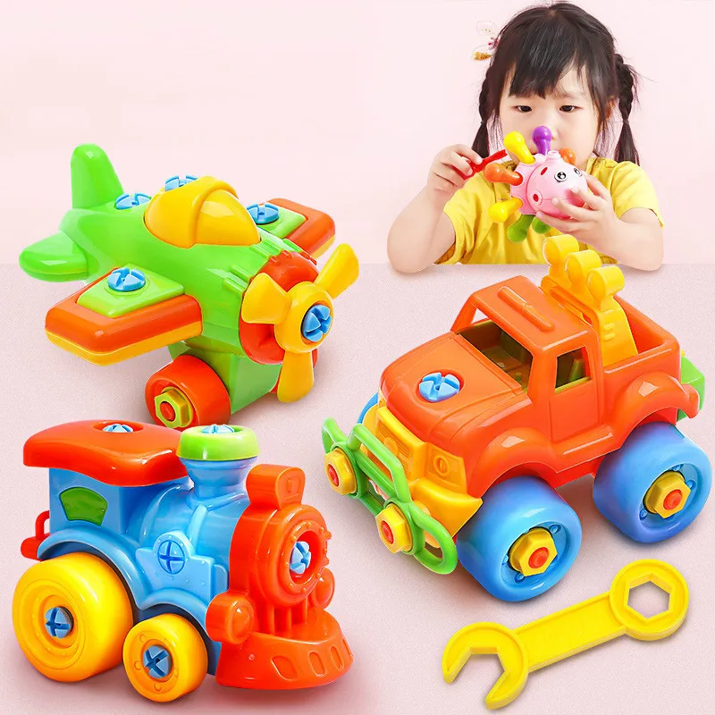 

Kids Dump Truck DIY Disassembly Assembly Construction Car with Screwdriver Assembled Educational Toys For Children Kids
