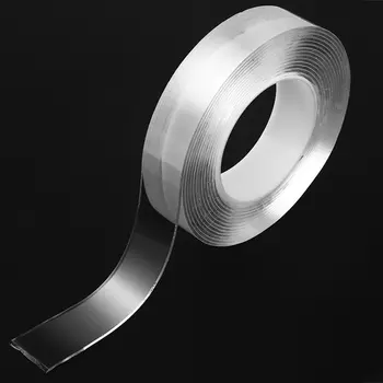 

Multiple Functions No-Treace Washable Reusable Double Sided Tape Glue Naon Material Nanotechnology Strong
