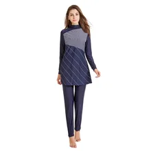 Купальник Буркини мусульманский полный Чехол консервативный купальник женский Буркини Исламский купальник цветочный принт хиджаб мусульманский исламский