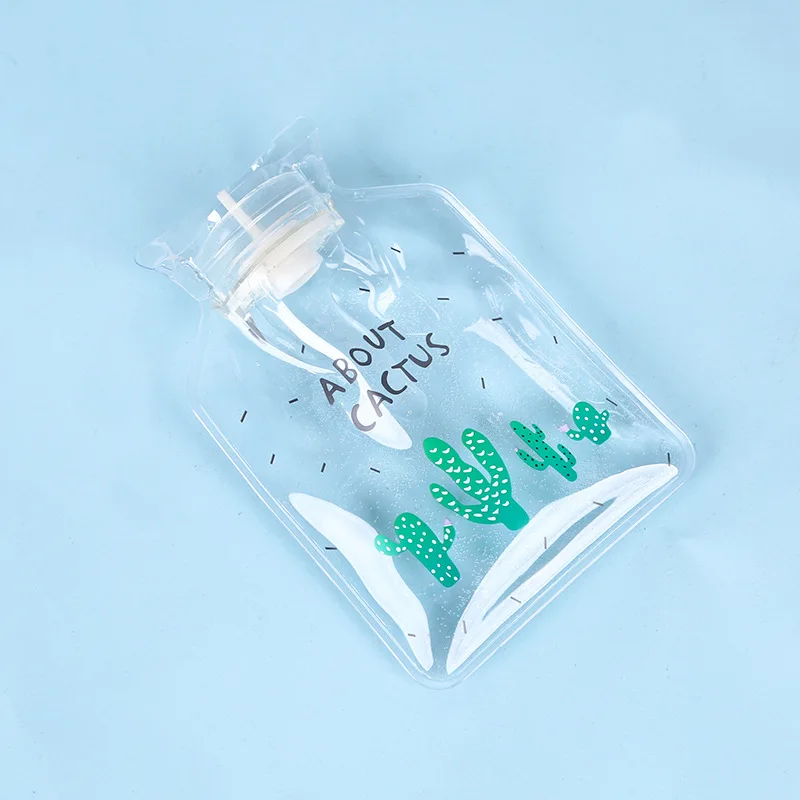 Мультяшный многоразовый ледяной пакет милые мини прозрачные грелки маленький портативный ручной подогреватель охлаждающий воду холодный ледяной мешок