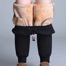 Зимние теплые утолщенные женские хлопковые эластичные леггинсы брюки большого размера одежда с высокой талией Свободные повседневные женские прямые кашемировые брюки