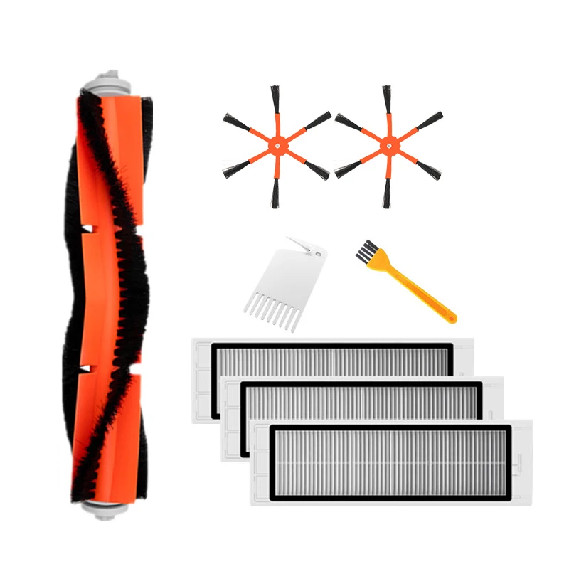 

1x Main Brush + 2x Side Brush + 3x HEPA Filter Suitable for Xiaomi Vacuum 2 Roborock S50 for Xiaomi Roborock Mi Robot Parts Filt