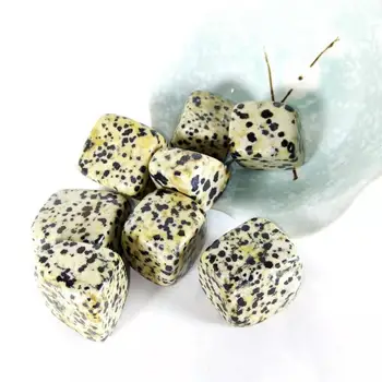 

200g Natural Crystal Tumbled Stone Dalmatian Jasper quartz loose gemstones For Decoration Healing