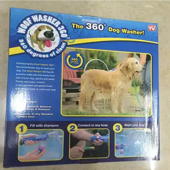 

Woof Washer 360 Degree Pet Dog Miracle Baby Sponge Folding Bath round Water Gun Water Pipe best selling 2018 products