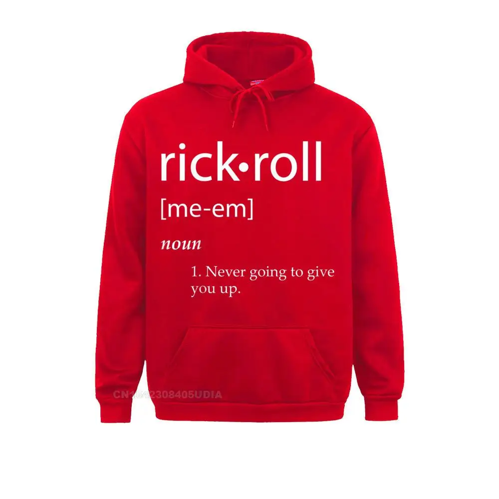 Rick Roll Definition - Funny Internet Meme Gag Gift - Rolled Pullover Hoodie