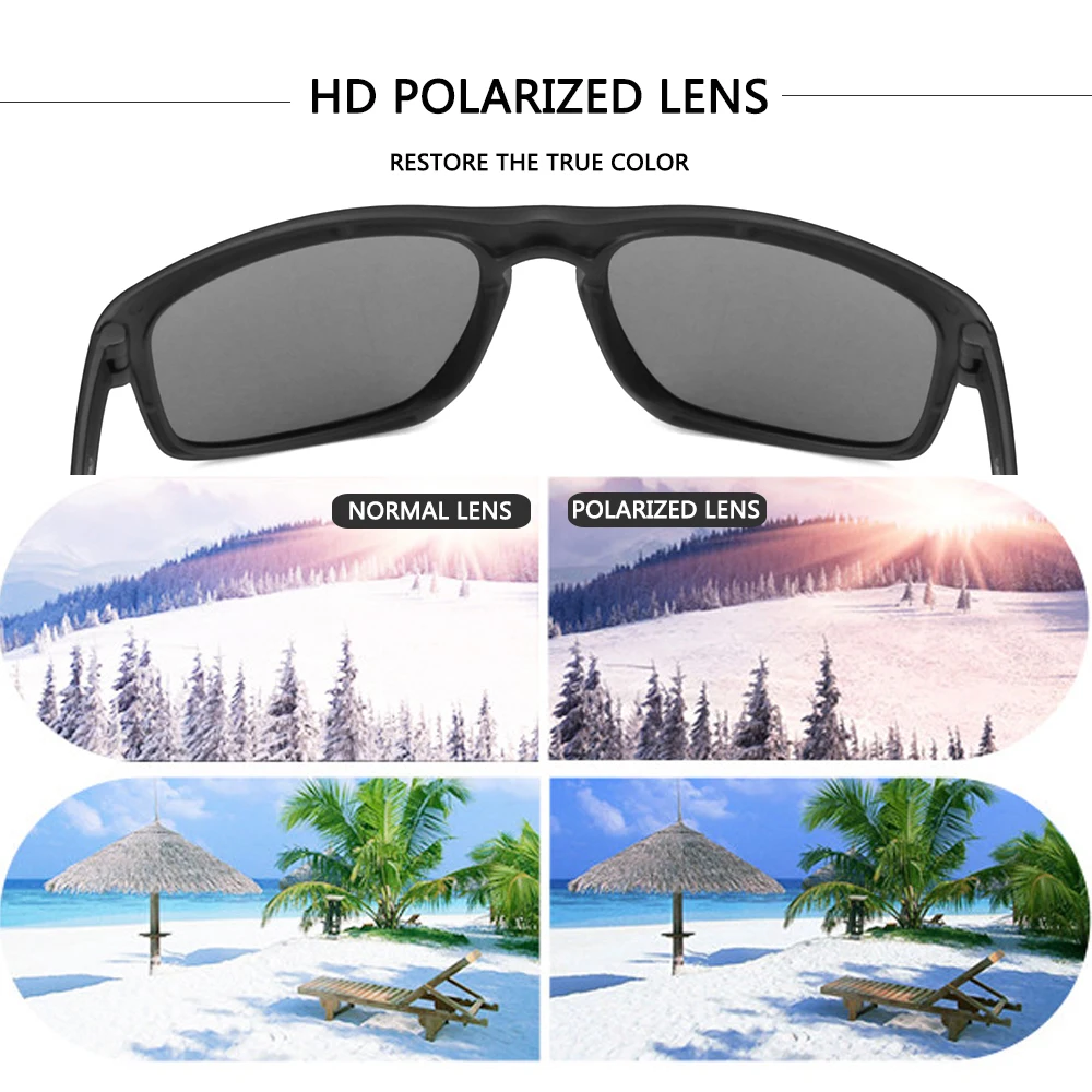 Солнечные очки POLARSNOW P8966 мужские модные поляризационные зеркальные аксессуары