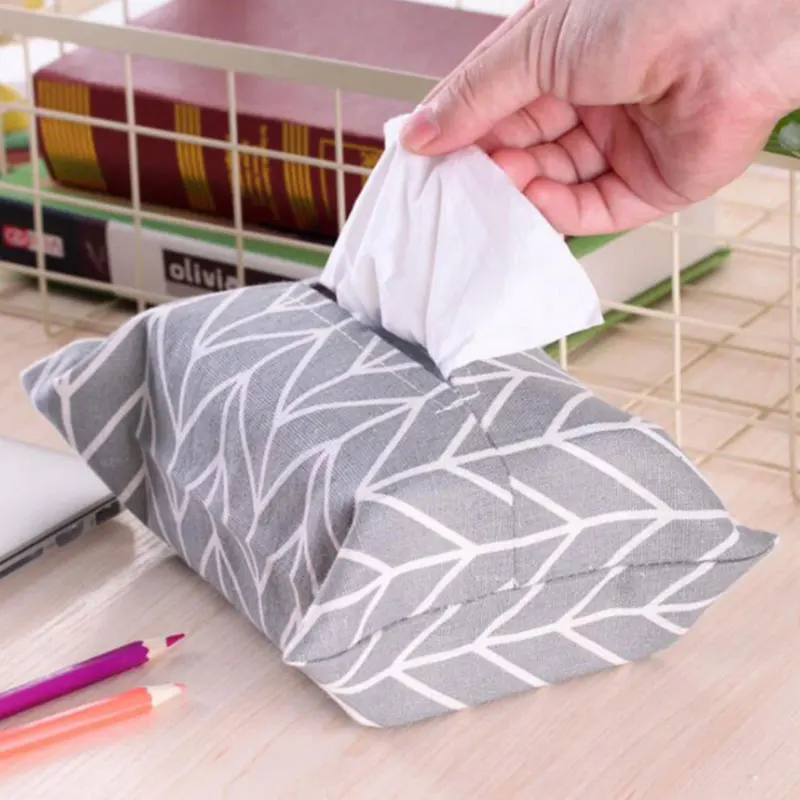 

Cute Cartoon Tissue Box Napkin Paper Container Napkin Case Cotton And Linen Home Decoration 1PC Paper Towel Home Car