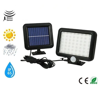 

56/30LED Solar Power Street Light PIR Motion Sensor Wireless Wall Lamp Garden Security Lamps Outdoor Waterproof Luminaria split