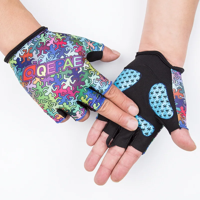 Qepae guanti da ciclismo Full Finger MTB guanti da bicicletta mezze