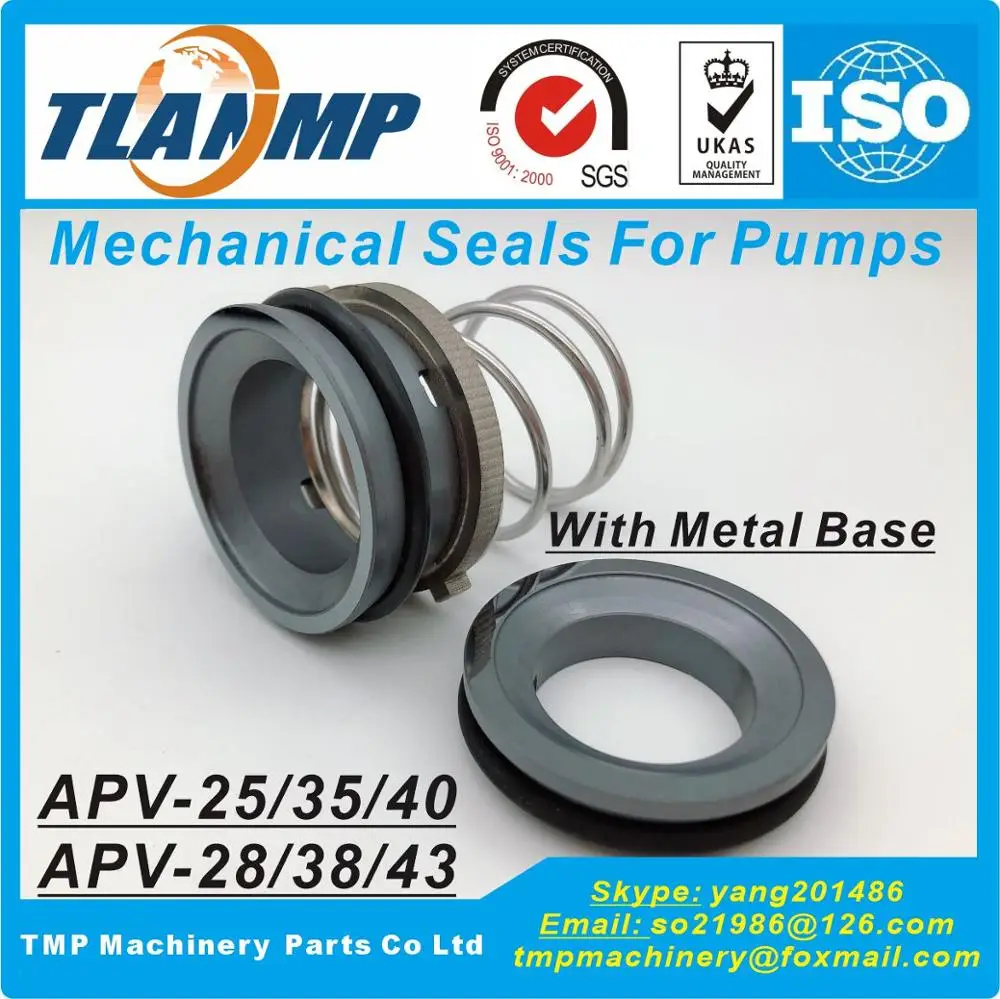APV-25 ( APV-28 ), APV-35 ( APV-38 ), APV-40 APV-43 ) APV Mechanical Seals for APV W+ plus pumps (Material:SiC/SiC/VIT)