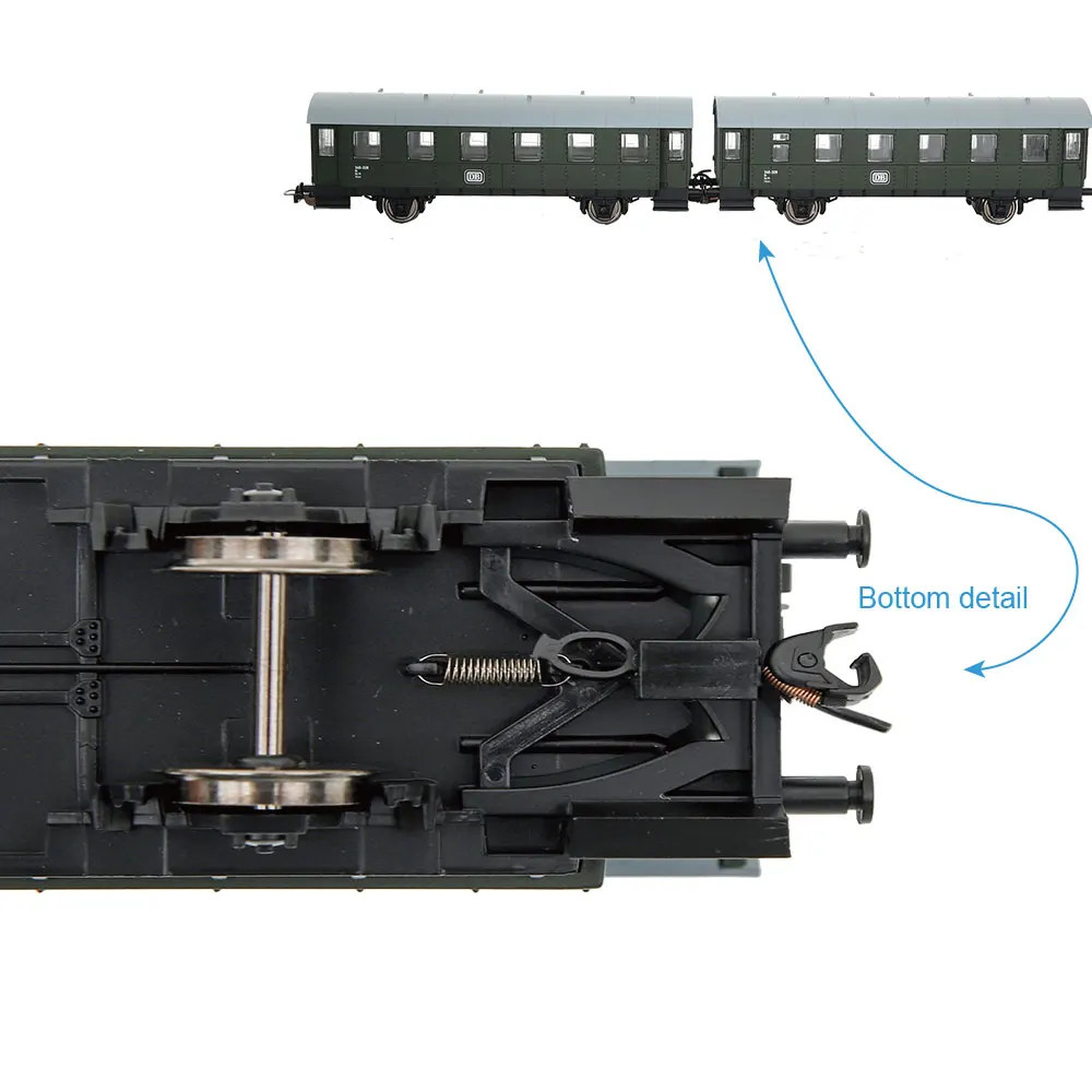 Ho Railway Train Hook Scale 1:87 Universal Model Train Hook Coupling for Train Connection Railway Models Building Layout 6Pcs