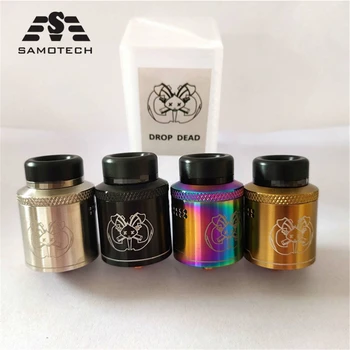 

Drop Dead RDA 24mm RDA with 14 Side Airflow Holes & 810/ 510 Drip Tips Squonker RDA Single / Dual Coils VS profi Goon rda e vape