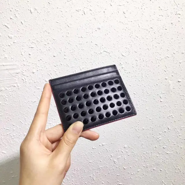 Fashion Slim Card Holder High Capacity Genuine Leather Men Women Simple Card Bag Business Bank Credit Card Holder Coin Purse Black A