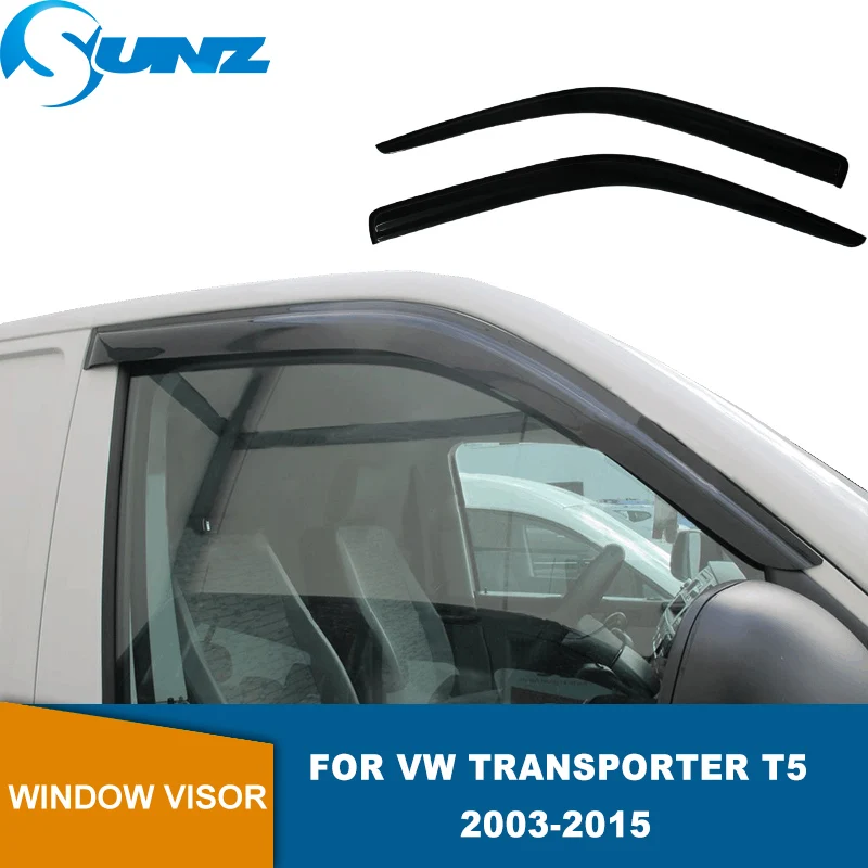 Side Window Deflectors For VW Transporter Camper T5 2003 2004 2005 2006 2007 2008 2009 2010 2011 2012 2013 2014 2015 Door Visor |