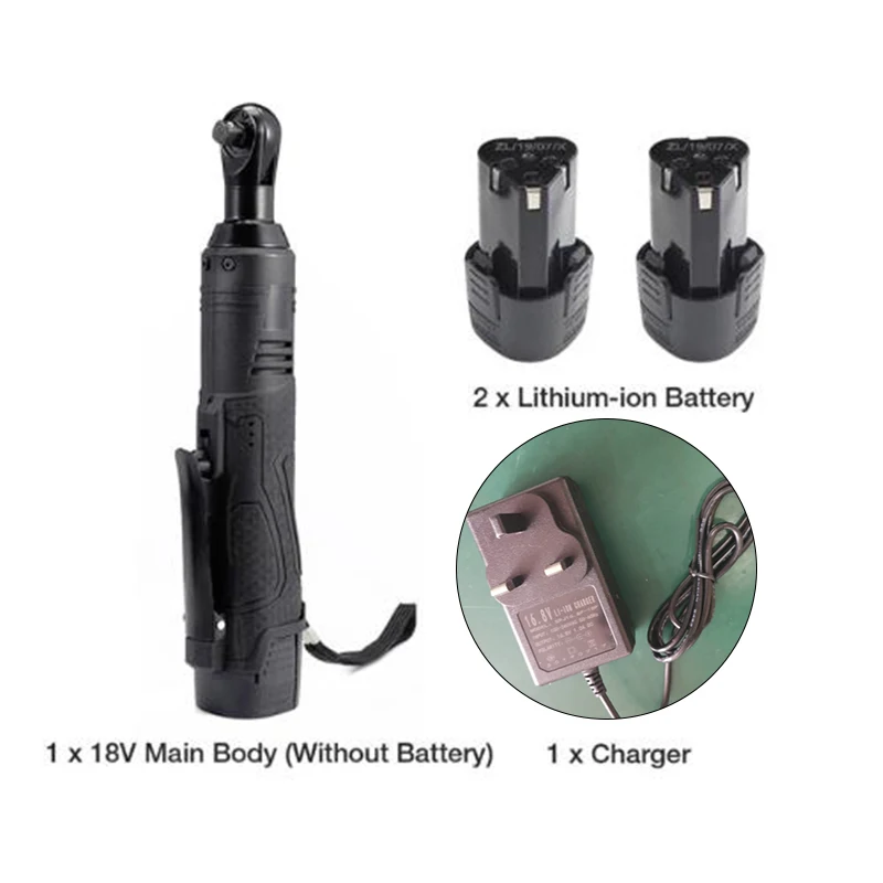 

high quality UK/US/AU/EU Wrench Charger With 2 Lithium-Ion 5200mah Batteries Torque 65Nm Head Size 3/8 Inch