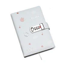 Милый блокнот с блокировкой паролем, блокнот, блокнот со Свинкой сакуры, толстый полиуретановый блокнот, журнал, дневник, расписание