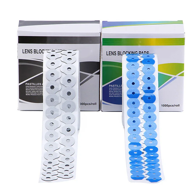 1000pcsHighQualityOpticalLensEdgingAdhesiveBlockingPadSticker
