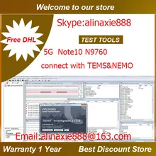 DHL+ Note10+ N9760 5G, поддержка tems& nemo& DingLi& Porbe. Тест