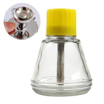 

1PC 150ML Cleaner Bottle Empty Glass Nail Polish Remover Bottle Liquid Press Pump Bottle (Drop-shaped)