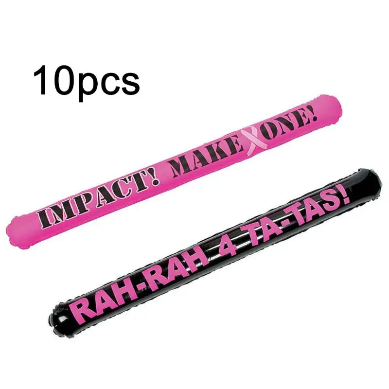 

10pcs/set Inflatable Cheerleaders Cheering Sticks Sports Competition Cheer Stick