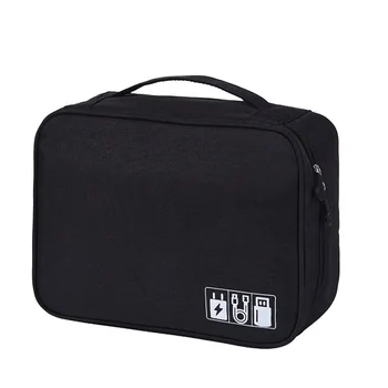 

Digital Organizer Portable Charger Storage Bag Cosmetic Pouch Case Travel Earphone USB Cable Multipurpose